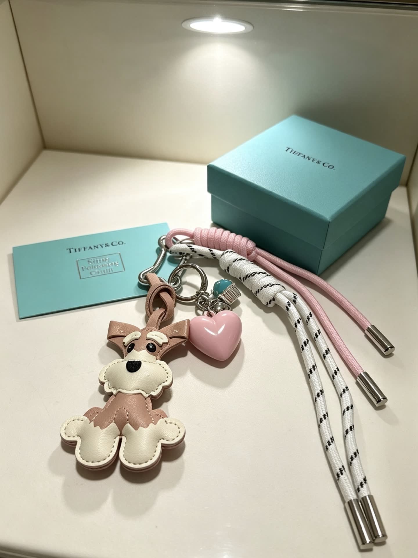 Tiffany & Co. Dog Charm Keychain